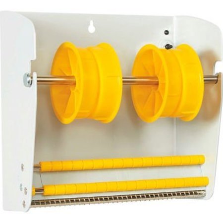 BOX PACKAGING Global Industrial„¢ Manual Wall Mount Dispenser Up To 8-1/2" Width Labels, 9"L x 9"W x 5"H LDM850
